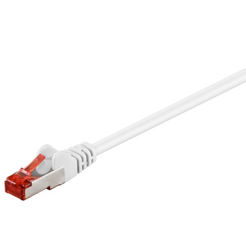 Laidas internetui ekranuotas S/FTP (PiMF) CAT6 2m baltas (white) Goobay 